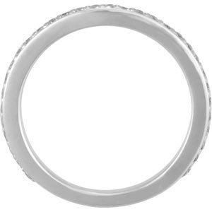 14K White 1/4 CTW Natural Diamond Band - BN & CO JEWELRY
