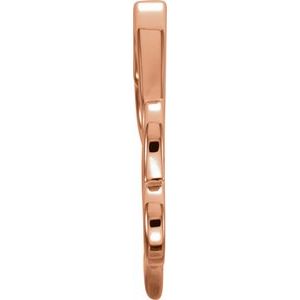 14K Rose Double Heart Slide Pendant - BN & CO JEWELRY