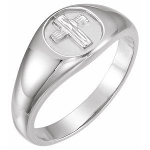 Sterling Silver The Rugged CrossÂ® Chastity Ring Size 10 - BN & CO JEWELRY