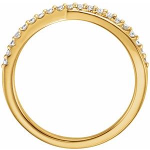 14K Yellow 1/5 CTW Diamond Criss-Cross Ring - BN & CO JEWELRY