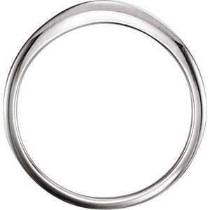 14K White #2 Matching Band with One-Notch - BN & CO JEWELRY