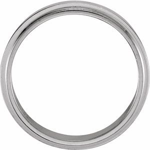 Platinum 5 mm Flat Edge Band Size 9 - BN & CO JEWELRY