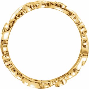 14K Yellow 1/4 CTW Natural Diamond Eternity Band Size 5 - BN & CO JEWELRY