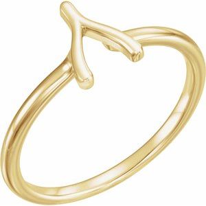 14K Yellow Wishbone Ring - BN & CO JEWELRY