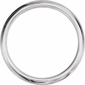 14K White 6 mm Knurl Design Band Size 9 - BN & CO JEWELRY