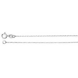 14K White .75 mm Solid Rope 20" Chain - BN & CO JEWELRY