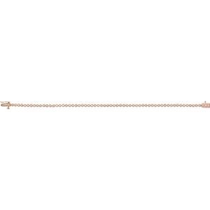 14K Rose 1 CTW Natural Diamond Line Bracelet - BN & CO JEWELRY
