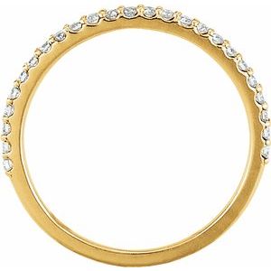 14K Yellow 1/5 CTW Natural Diamond Band - BN & CO JEWELRY