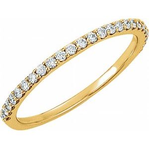 14K Yellow 1/5 CTW Natural Diamond Band - BN & CO JEWELRY