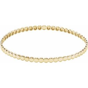 14K Yellow Bangle Bracelet - BN & CO JEWELRY
