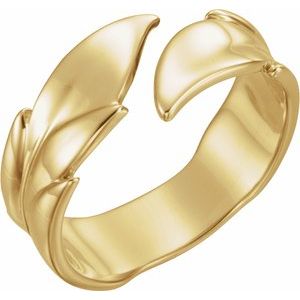 14K Yellow Leaf Ring - BN & CO JEWELRY