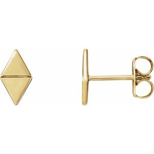 14K Yellow Geometric Earrings - BN & CO JEWELRY
