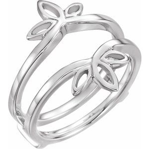 14K White Ring Guard - BN & CO JEWELRY