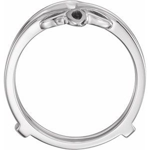 14K White Ring Guard - BN & CO JEWELRY
