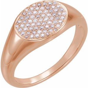 14K Rose 1/3 CTW Diamond PavÃ© Ring Size 7 - BN & CO JEWELRY
