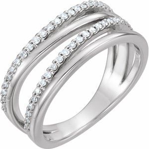 14K White 1/4 CTW Diamond Ring - BN & CO JEWELRY