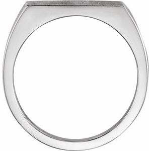 Sterling Silver 15x9 mm Rectangle Signet Ring - BN & CO JEWELRY