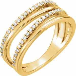 14K Yellow 1/4 CTW Diamond Ring - BN & CO JEWELRY
