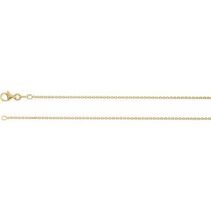 18K Yellow Gold-Plated Sterling Silver 1.4 mm Cable 16" Chain - BN & CO JEWELRY