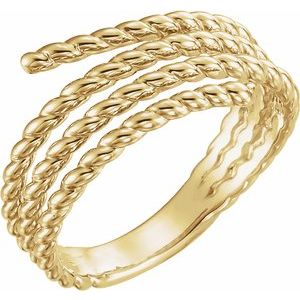 14K Yellow Rope Ring - BN & CO JEWELRY