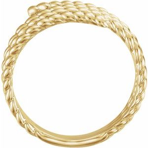 14K Yellow Rope Ring - BN & CO JEWELRY