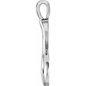 10K White Freeform Pendant - BN & CO JEWELRY
