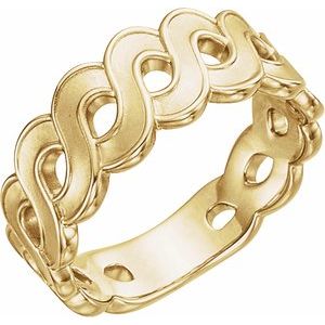 14K Yellow Infinity-Style Ring - BN & CO JEWELRY