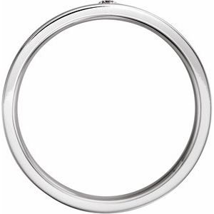 14K White .06 CTW Natural Diamond Flat Band Size 9.5 - BN & CO JEWELRY