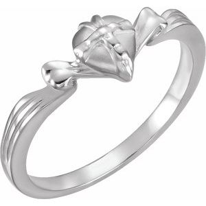 Sterling Silver The Gift Wrapped HeartÂ® Ring Size 4 - BN & CO JEWELRY
