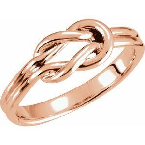 14K Rose 6 mm Knot Ring - BN & CO JEWELRY
