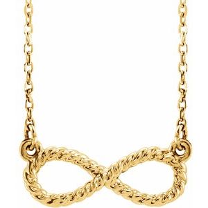 14K Yellow Rope Infinity-Inspired 18" Necklace - BN & CO JEWELRY