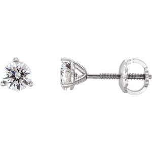 14K White 1/4 CTW Natural Diamond Earrings - BN & CO JEWELRY