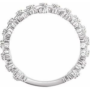 Sterling Silver .06 CTW Diamond Cross Ring - BN & CO JEWELRY