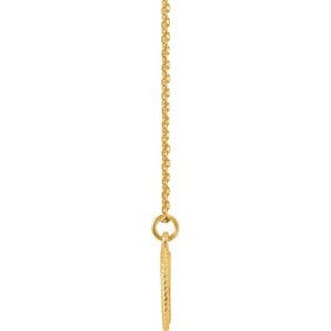 14K Yellow Engravable Round 16-18" Rope Necklace - BN & CO JEWELRY
