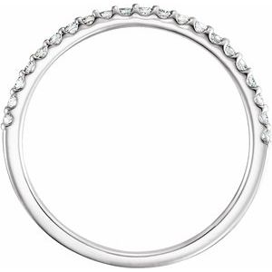 14K White 1/5 CTW Natural Diamond Band - BN & CO JEWELRY