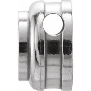Platinum 7.8 mm Round Bezel-Set Solitaire Slide Pendant - BN & CO JEWELRY