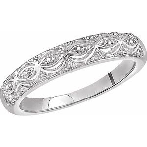 14K White Sculptural Band - BN & CO JEWELRY