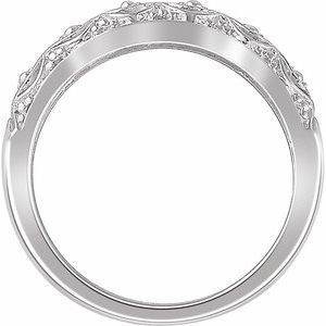 14K White Sculptural Band - BN & CO JEWELRY