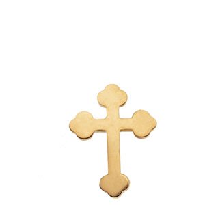 14K Yellow 11x8 mm Cross Lapel Pin - BN & CO JEWELRY