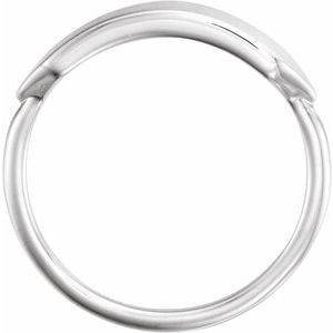 Sterling Silver 20x5 mm Geometric Signet Ring - BN & CO JEWELRY