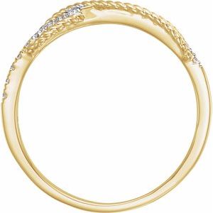 14K Yellow 1/10 CTW Diamond Infinity-Inspired Ring - BN & CO JEWELRY