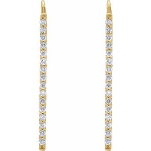 14K Yellow 1/3 CTW Natural Diamond Bar Earrings - BN & CO JEWELRY