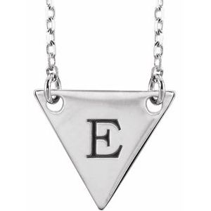 Sterling Silver Engravable Geometric 18" Necklace - BN & CO JEWELRY