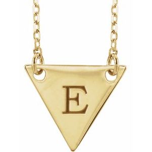 14K Yellow Engravable Geometric 18" Necklace - BN & CO JEWELRY