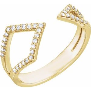 14K Yellow 1/5 CTW Diamond Geometric Ring - BN & CO JEWELRY