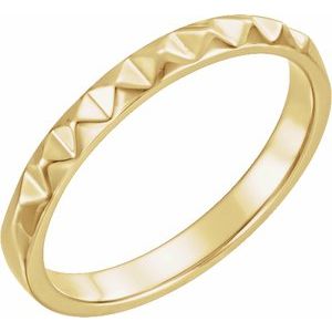 14K Yellow Stackable Pyramid Ring - BN & CO JEWELRY