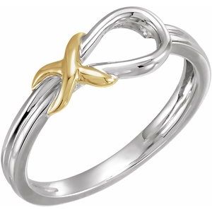 14K White & Yellow Knot Ring - BN & CO JEWELRY