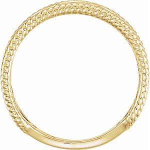 14K Yellow Geometric Rope Ring - BN & CO JEWELRY