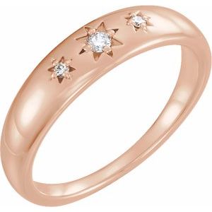 14K Rose .05 CTW Diamond Starburst Ring - BN & CO JEWELRY