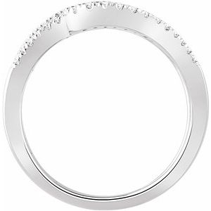 14K White 1/3 CTW Natural Diamond Freeform Ring - BN & CO JEWELRY